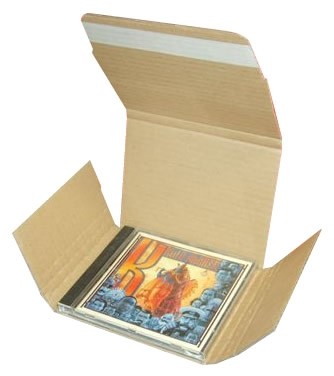 10 Corrugated Self Seal CD Mailers