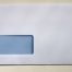 1000 DL 110mm x 220mm White Window  Self Seal Envelopes