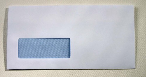 1000 DL 110mm x 220mm White Window  Self Seal Envelopes