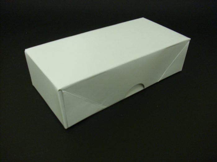 100 White 1/3rd A4 Solid Board Cartons