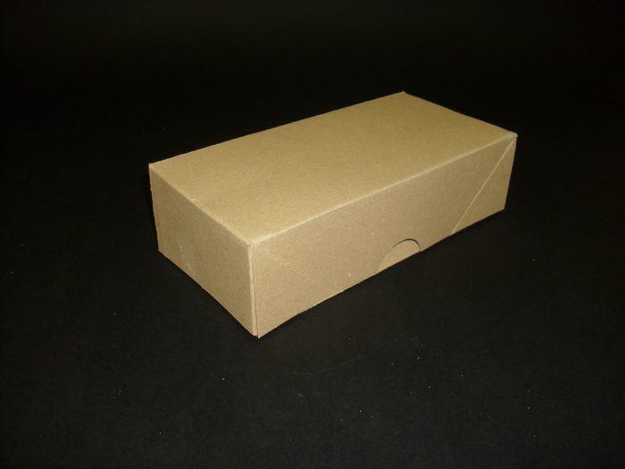 100 Brown 1/3rd A4 Solid Board Cartons