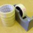 6 Rolls Clear 25mm x 66m Stationery Tape & Desk Dispenser
