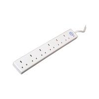 6-Gang Surge Protect Extension Lead White