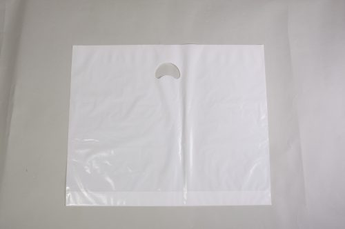 500 White Polythene Carrier Bags 22 x 18 x 3"