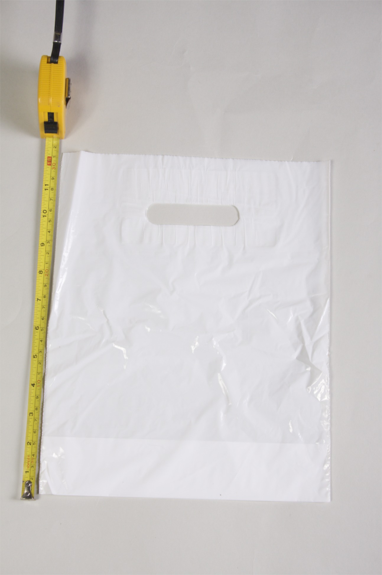 1000 White Polythene "Take Away" Bags 10 x 12 x 4"