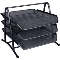Black Q Connect 3 Tier Letter Tray