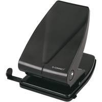 Q Connect Heavy Duty Hole Punch Black
