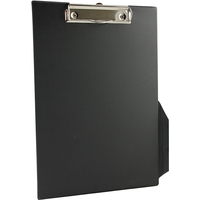 Black Q Connect PVC Clipboard Foolscap/A4
