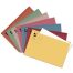 Pack Of 100 Q Connect 180gsm Square Cut Folder Light-weight Foolscap Assorted