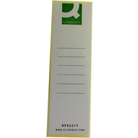Pack Of 10 Q Connect Lever Arch File Spine Label