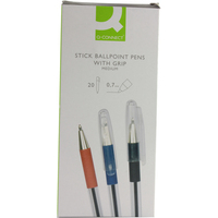 Pack Of 20 Blue Q Connecxt Stick Ball Point Pen Medium Nib