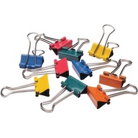 Q Connect Foldback Clip 19mm Assorted Pack Of 10