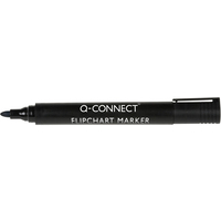 Pack Of 10 Q Connect Flipchart Marker Bullet Tip Black