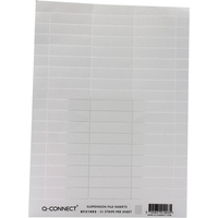 Pack Of 50 White Q Connect Suspension File Inserts