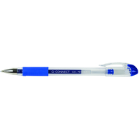 Pack Of 10 Blue Q Connect Gel Pen 0.3mm Line