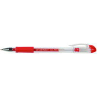 Pack Of 10 Red Q Connect Gel Pen 0.3mm Line