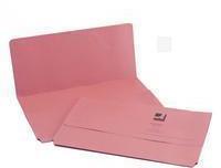 Pack Of 50 Q Connect Document Wallet 285gsm Foolscap Pink