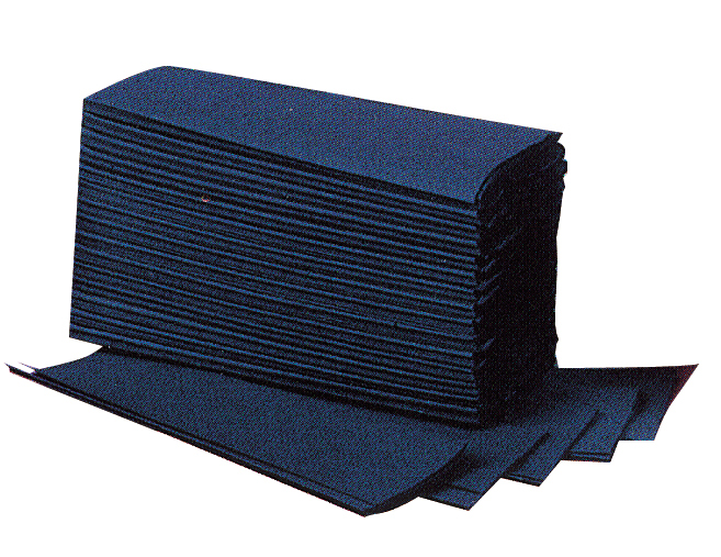 2880 (1 Case) Blue C-Fold 1 Ply Towels 23 x 33cm