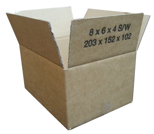 25 203mm x 152mm x 102mm Single Wall Corrugated Boxes
