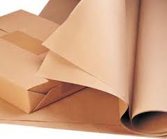 250 Sheets MG Ribbed Pure Kraft Paper 750mm x 1150mm 90gsm