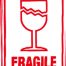 500 Printed "FRAGILE" Labels 108mm x 79mm/Roll